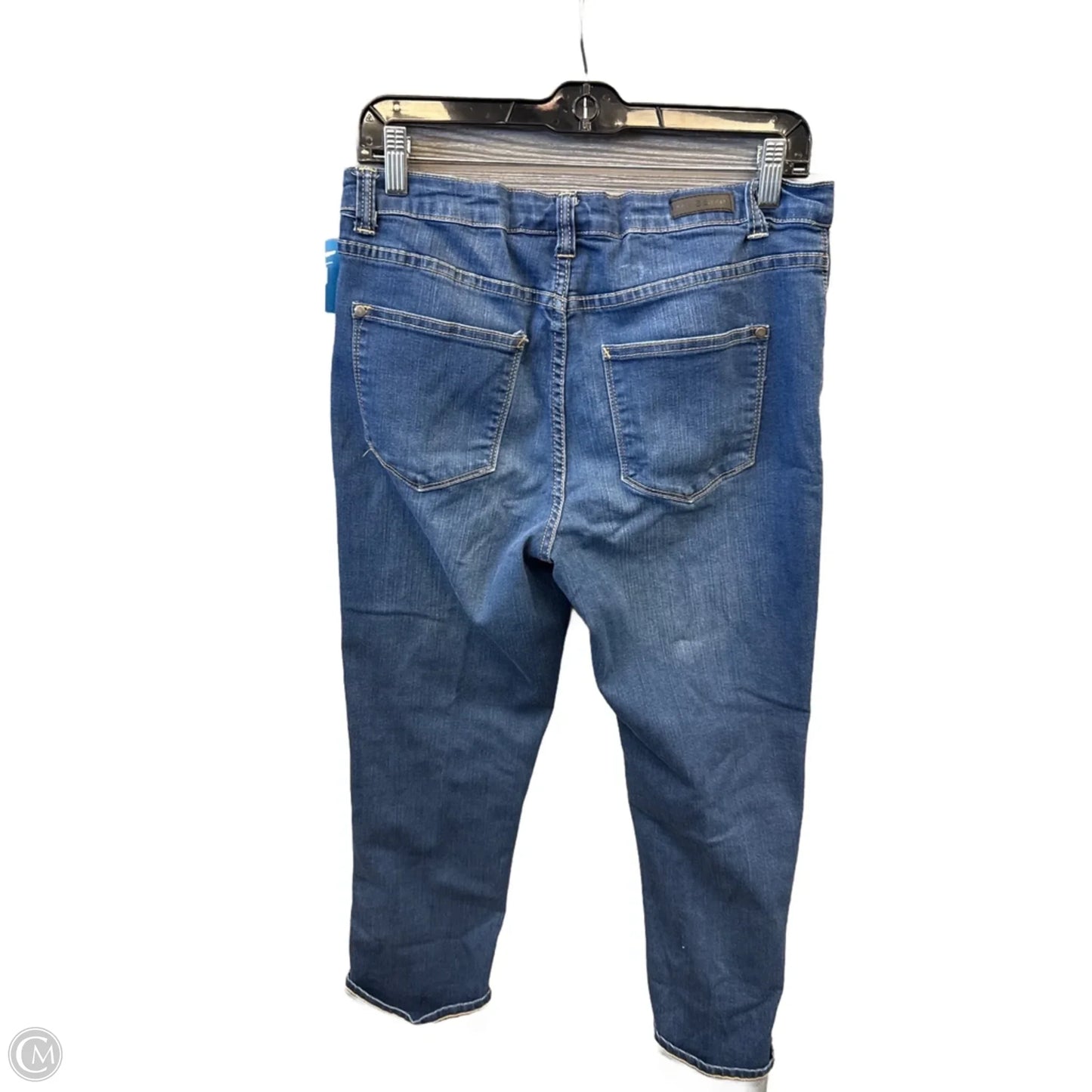 Jeans Cropped By Massini In Blue Denim, Size: 10