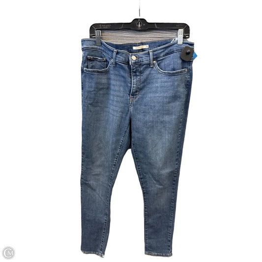 Jeans Skinny By Levis In Blue Denim, Size: 14