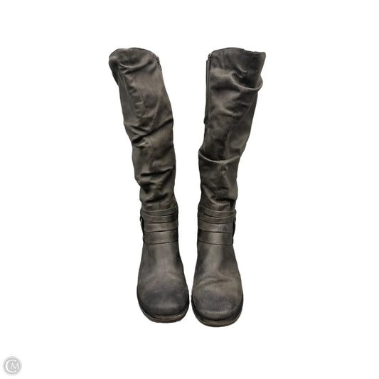 Boots Knee Flats By Bare Traps In Grey, Size: 9.5