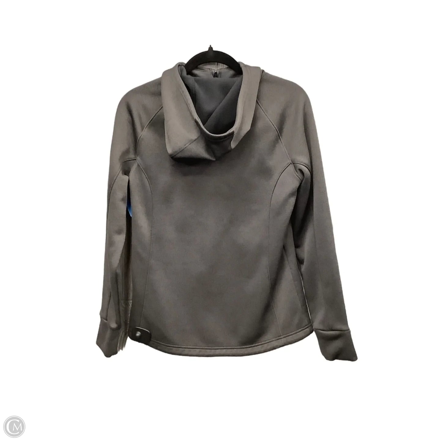 Athletic Sweatshirt Hoodie By Under Armour In Grey, Size: M