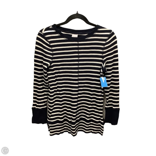 Top Long Sleeve By Chicos In Navy, Size: M