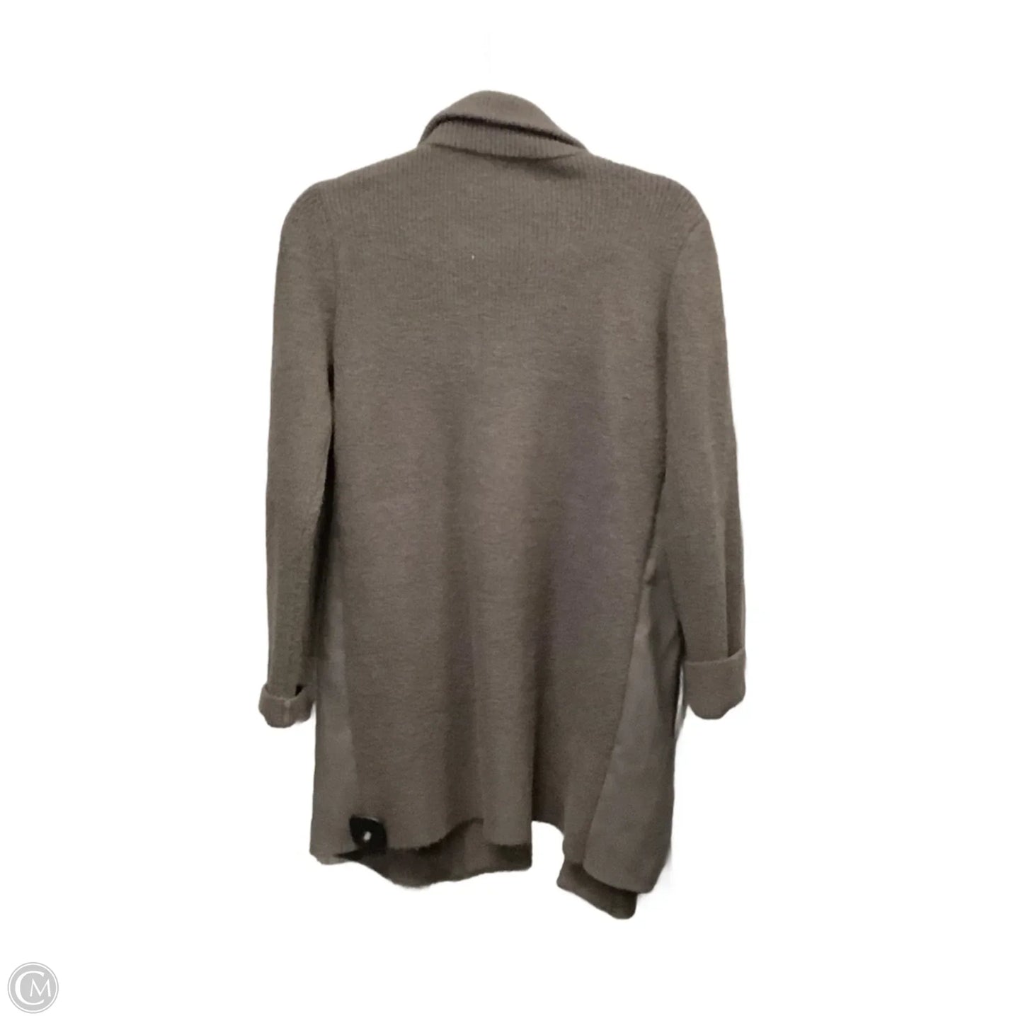 Sweater Cardigan By Ann Taylor In Grey, Size: M