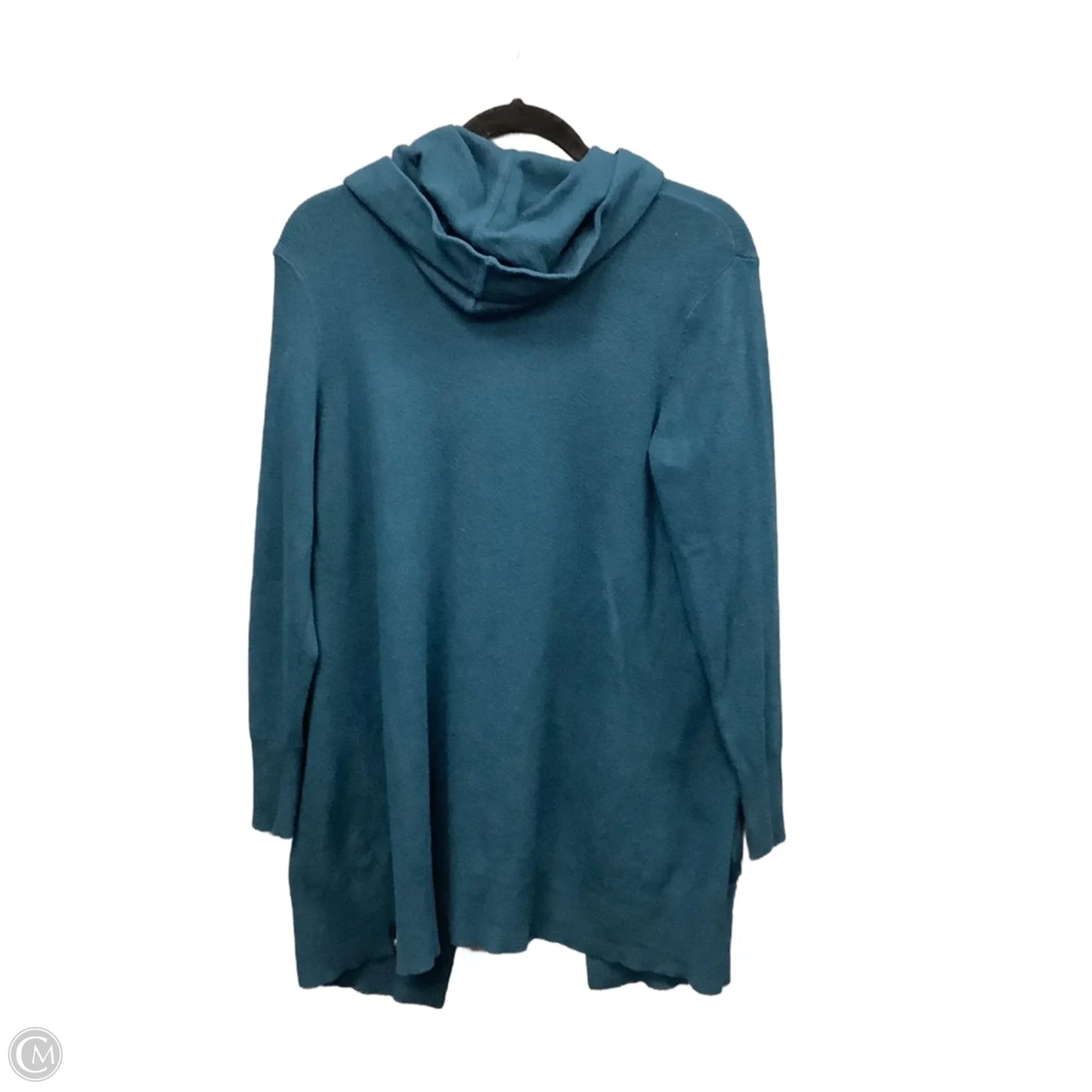Sweater Cardigan By Chicos In Teal, Size: S