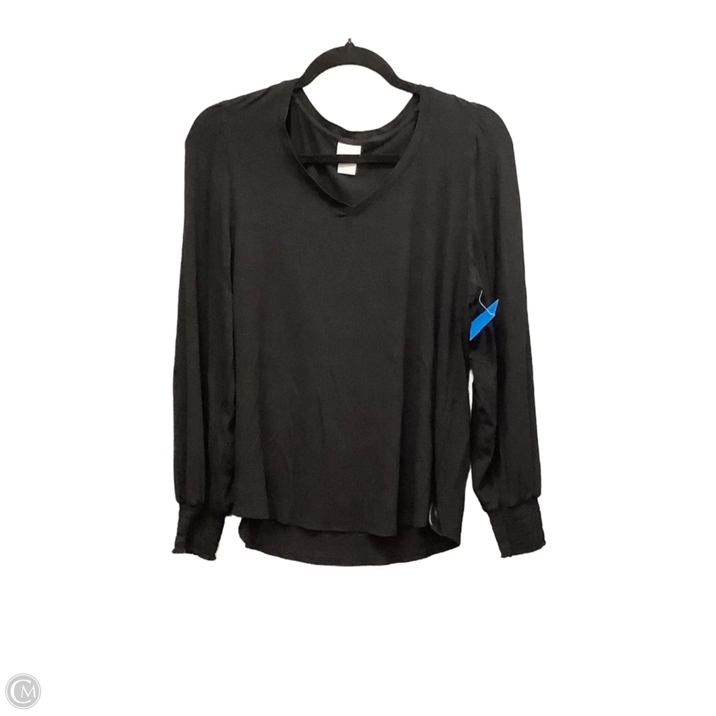 Top Long Sleeve By Chicos In Black, Size: M