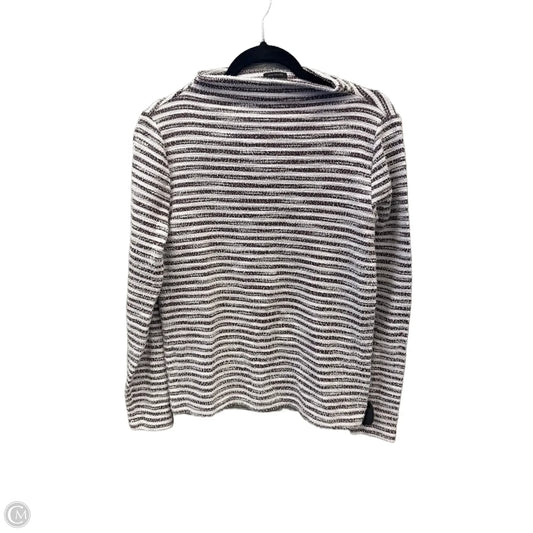 Top Long Sleeve By Ann Taylor In Striped Pattern, Size: M