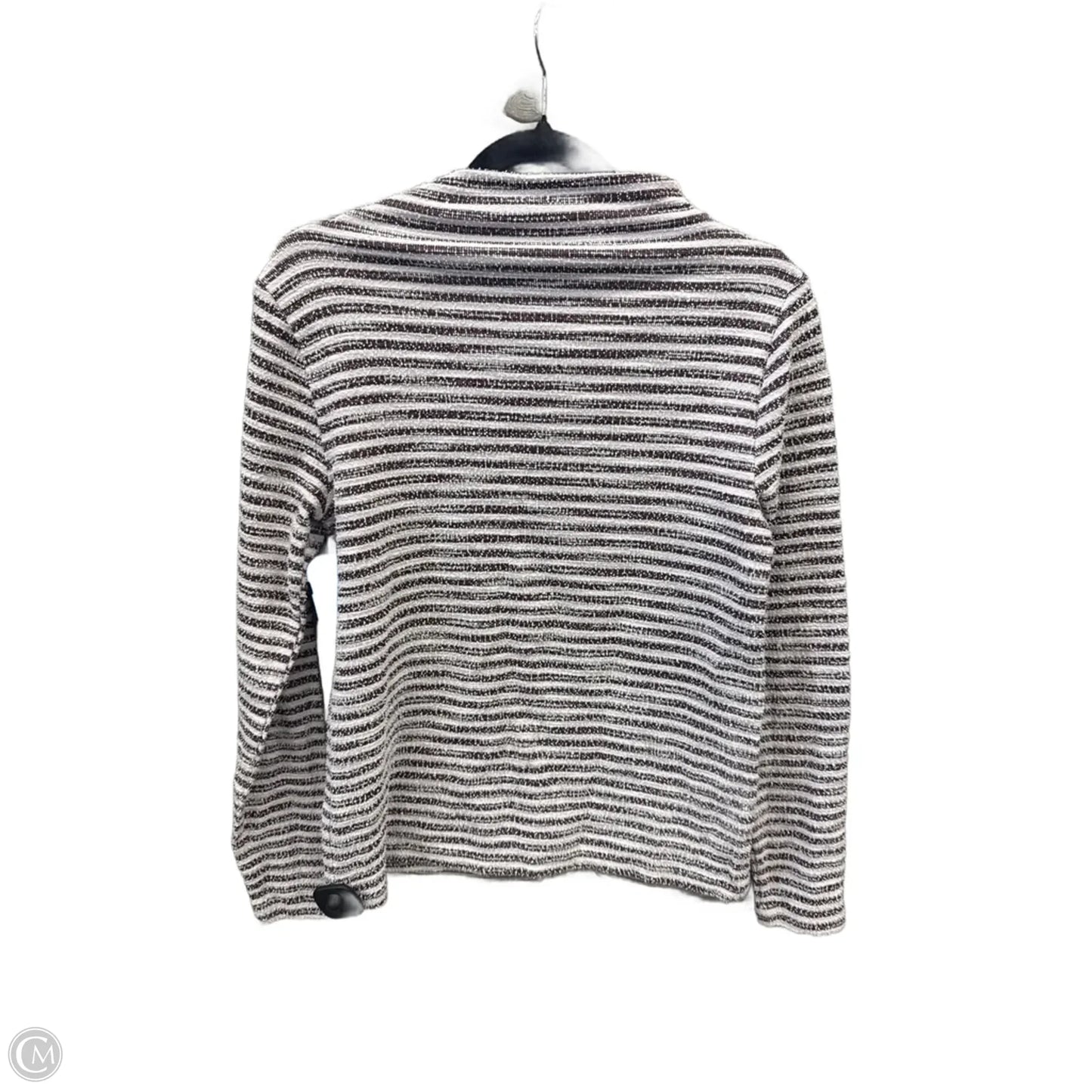 Top Long Sleeve By Ann Taylor In Striped Pattern, Size: M