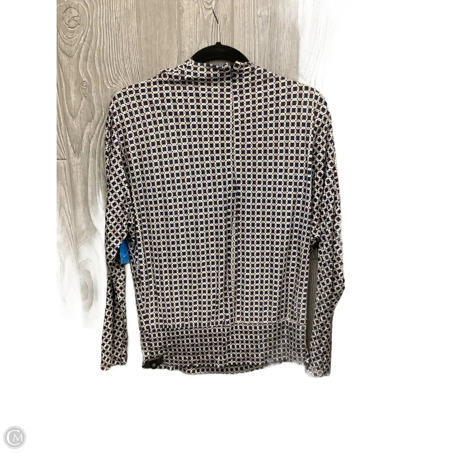 Top Long Sleeve By Ann Taylor In Navy, Size: M