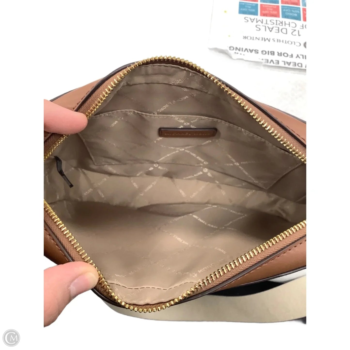 Crossbody Designer By Michael Kors, Size: Medium