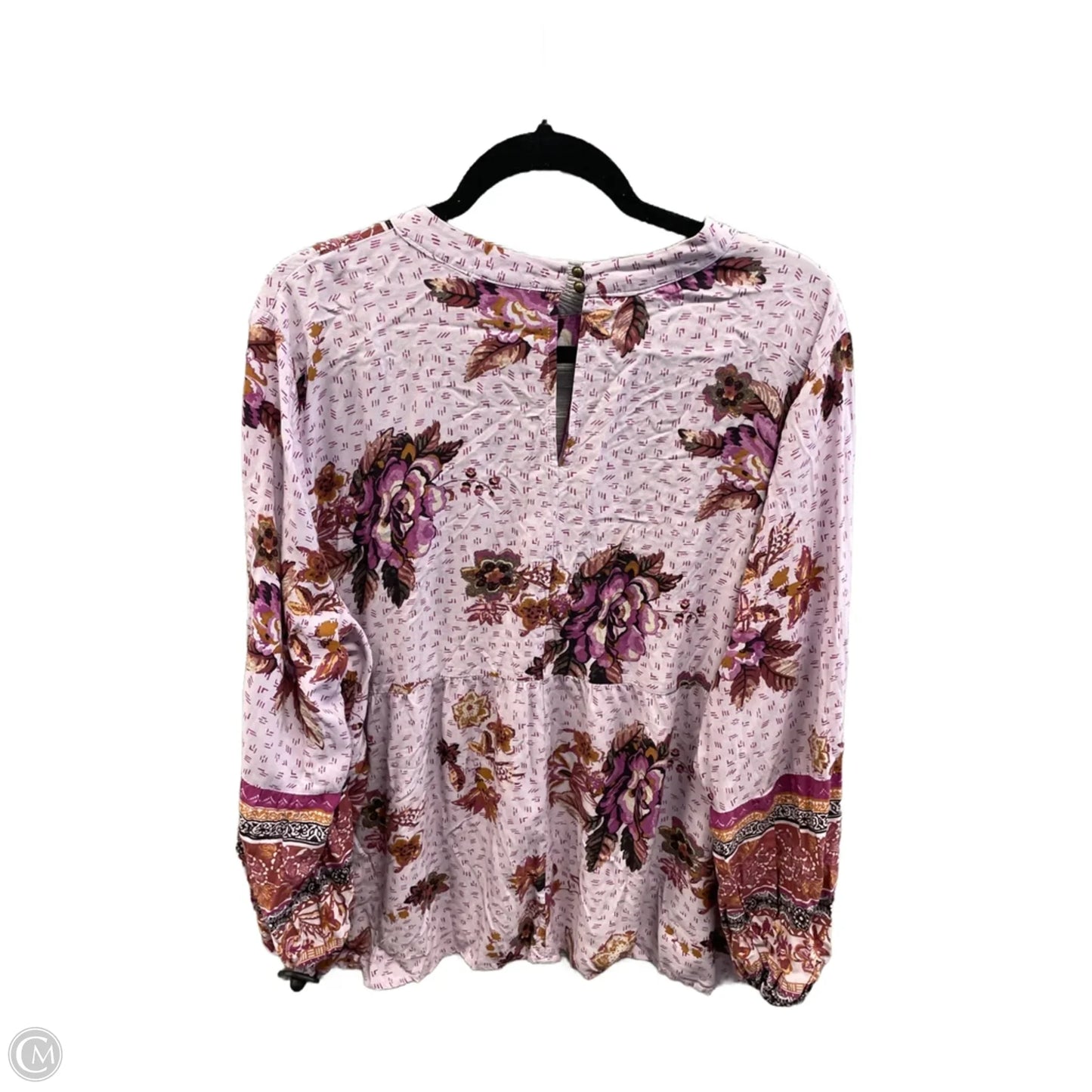 Top Long Sleeve By Maurices In Purple, Size: 2x