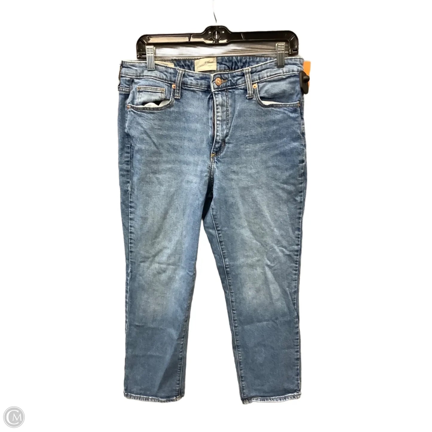 Jeans Cropped By Universal Thread In Blue Denim, Size: 12