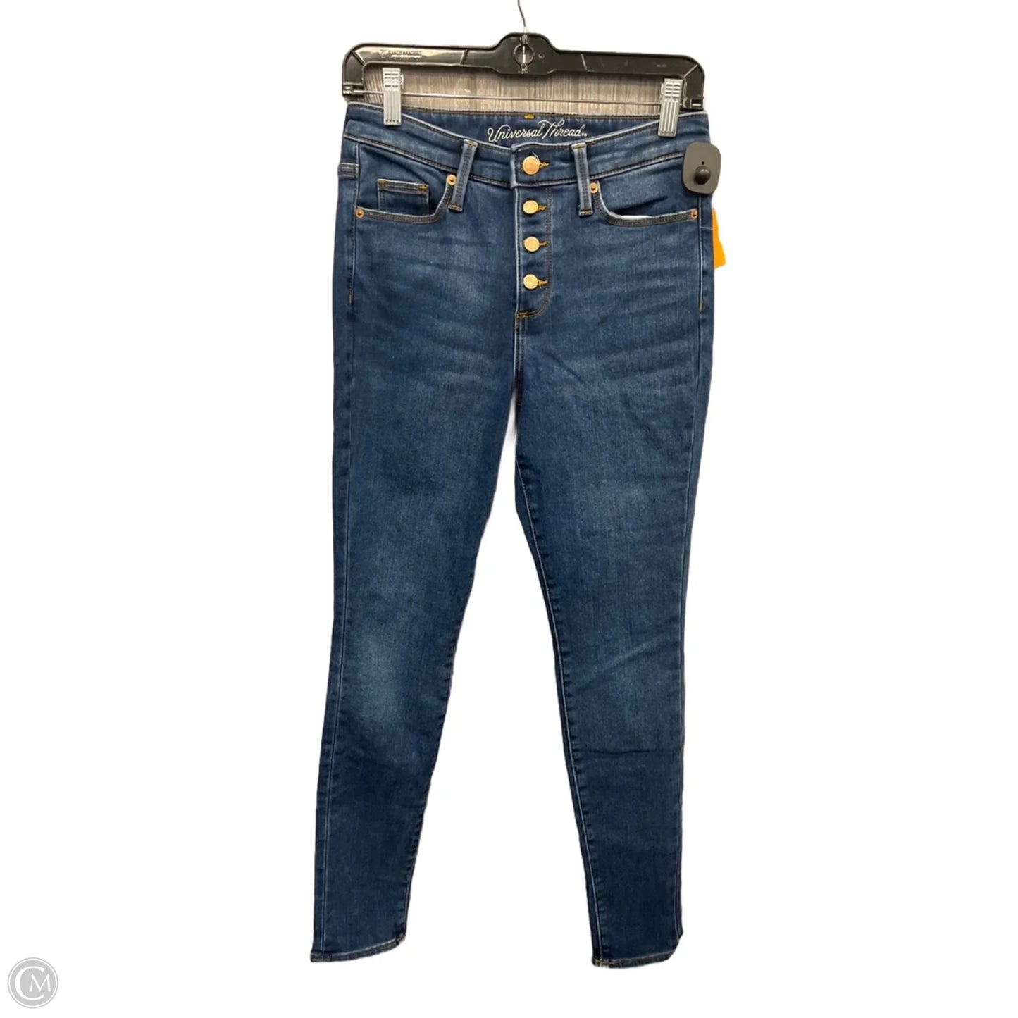 Jeans Skinny By Universal Thread In Blue Denim, Size: 6