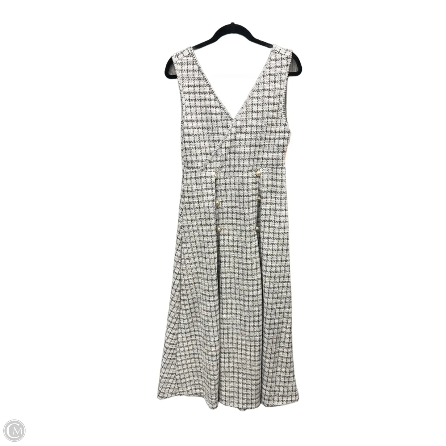 Dress Casual Maxi By Shein In Black & White, Size: L