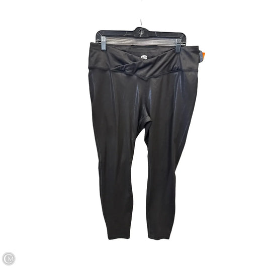Athletic Leggings By Athletic Works In Black, Size: Xxl