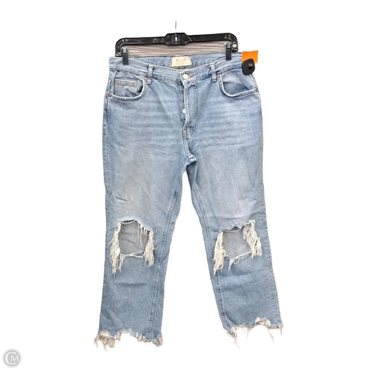 Jeans Wide Leg By We The Free In Blue Denim, Size: 8