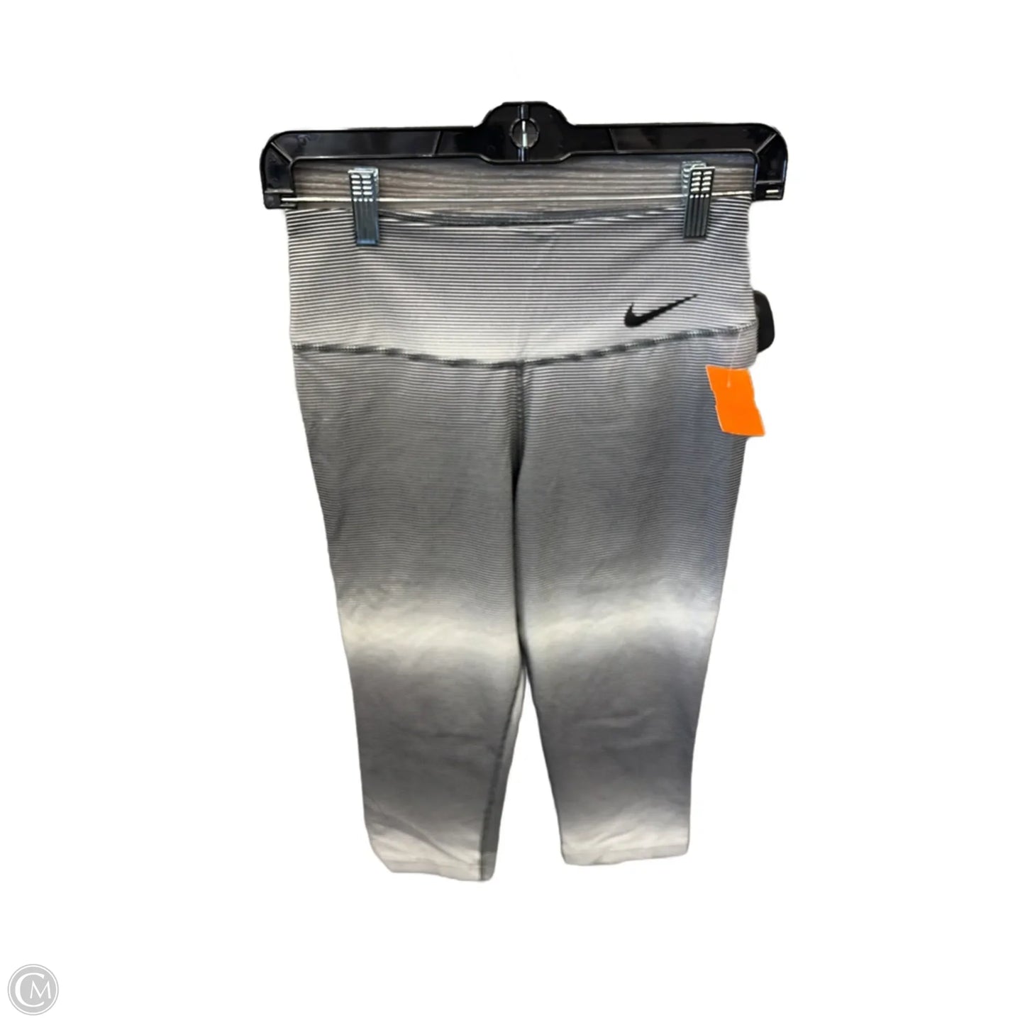 Athletic Leggings Capris By Nike Apparel In Black & White, Size: S