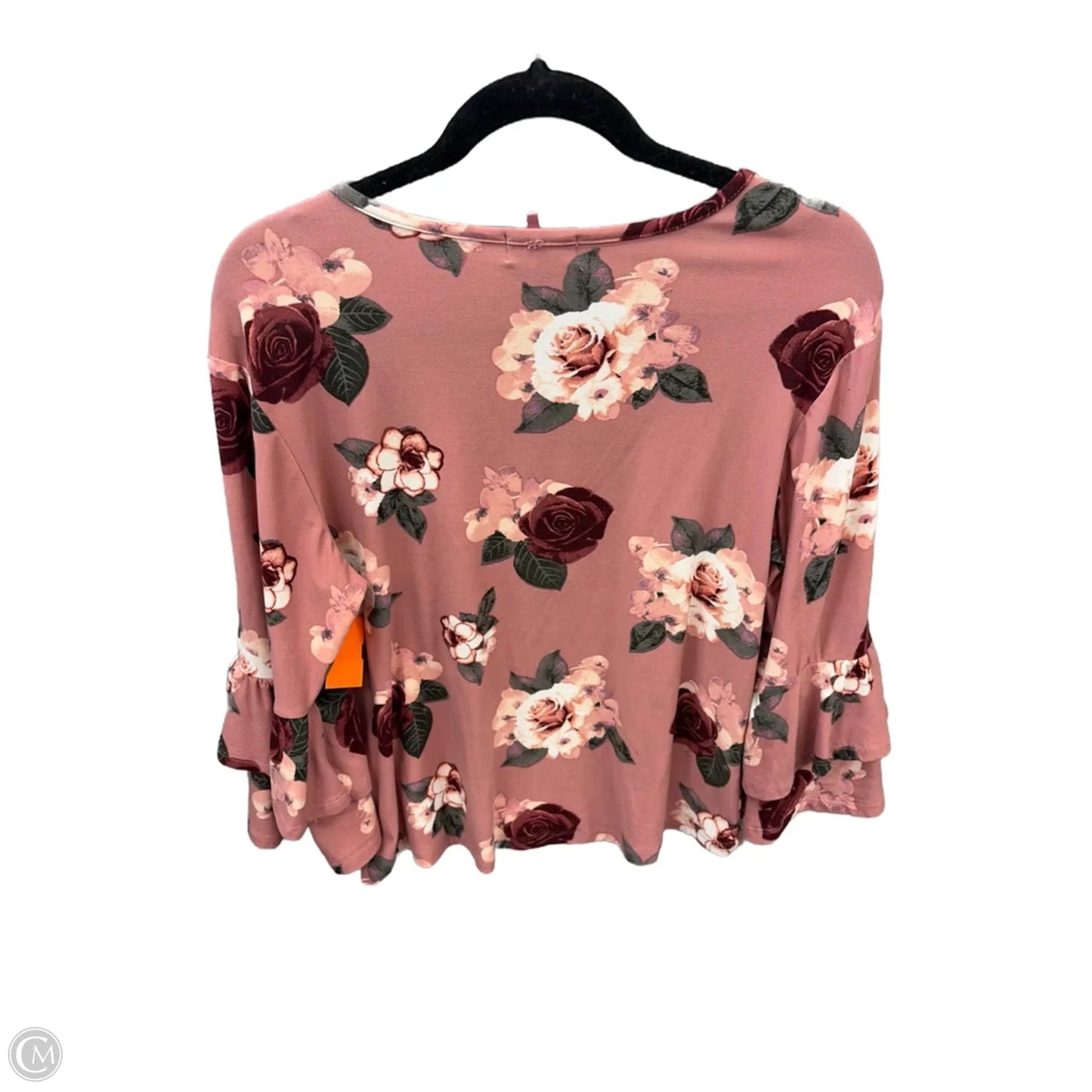 Top 3/4 Sleeve By J For Justify In Pink, Size: L