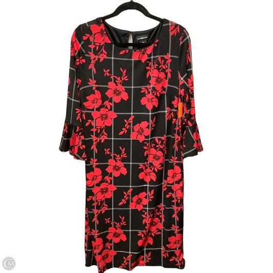 Dress Work By Liz Claiborne In Black & Red, Size: L