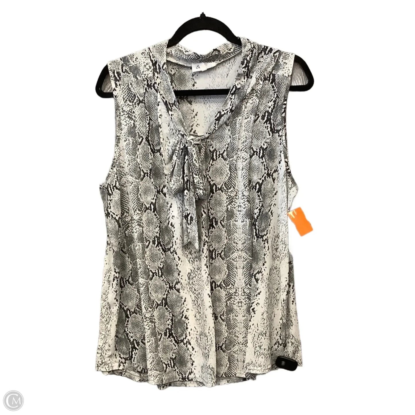 Top Sleeveless By Siren Lily In Snakeskin Print, Size: 1x