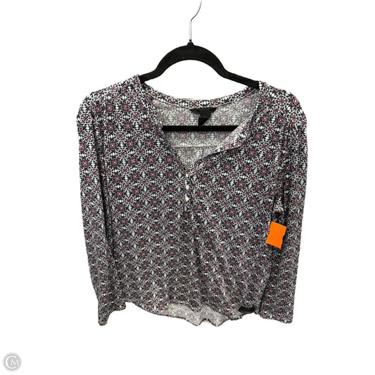 Top 3/4 Sleeve By H&m In Blue, Size: M