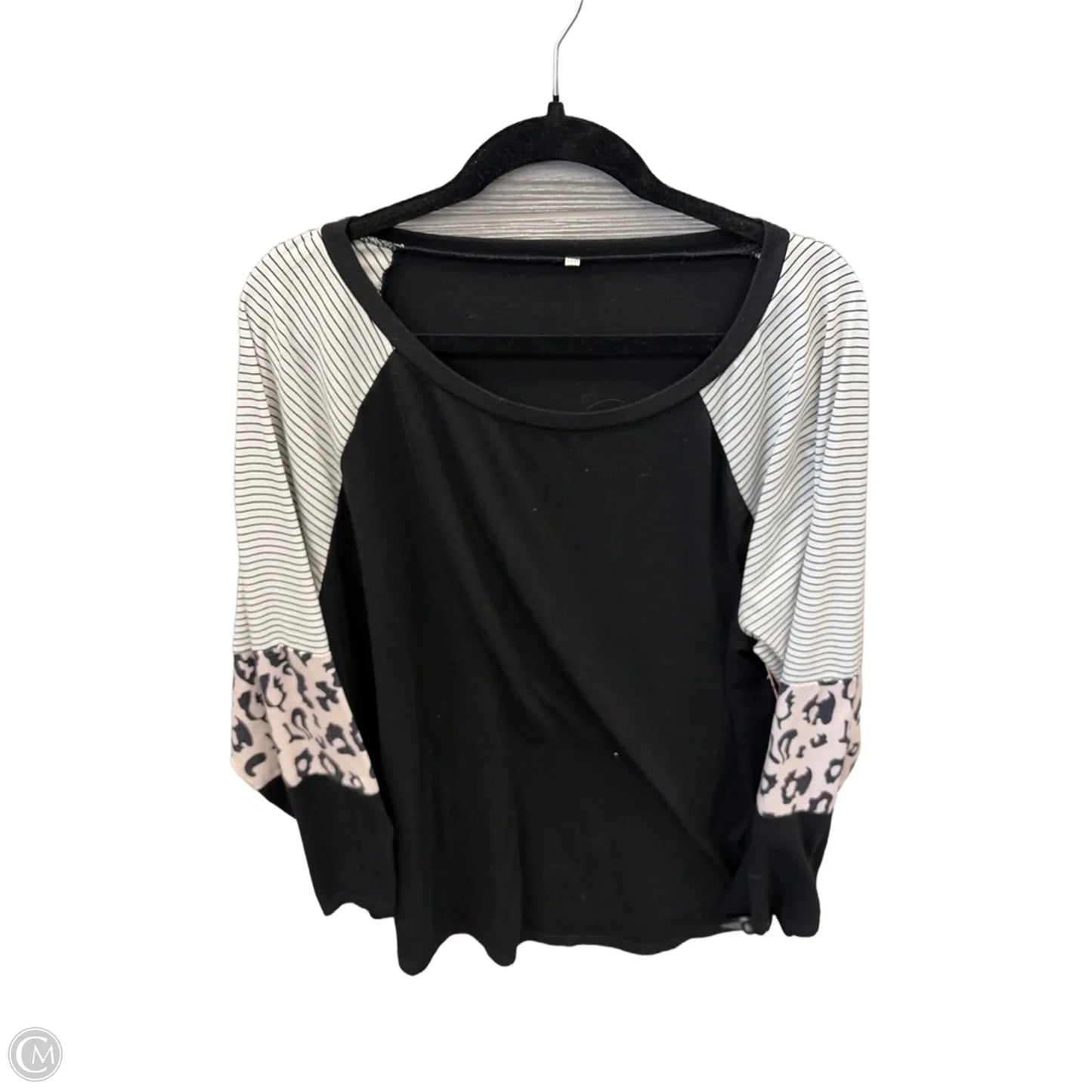 Top Long Sleeve By Cmf In Black, Size: 3x
