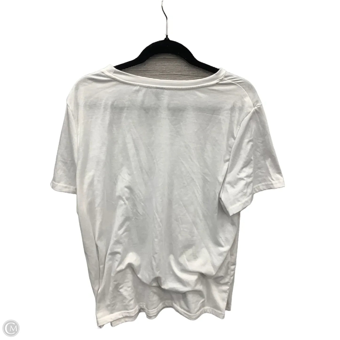 Top Short Sleeve By Shein In White, Size: 1x