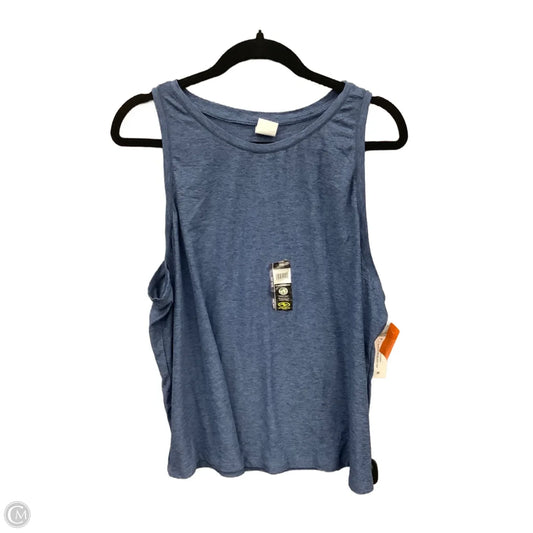 Athletic Tank Top By Athletic Works In Blue, Size: 2x