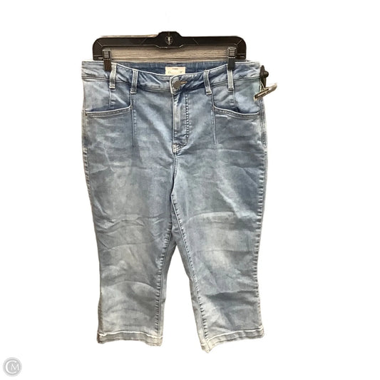 Capris By Maurices In Blue Denim, Size: 14