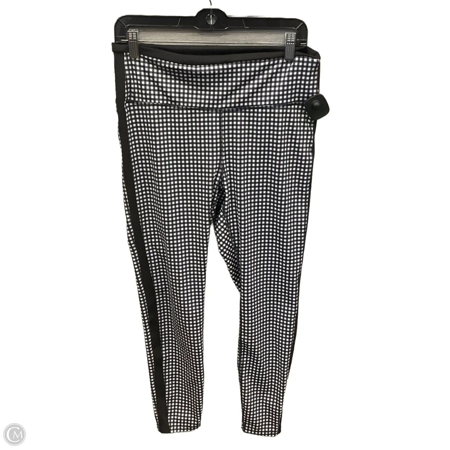 Athletic Leggings By Avia In Black & White, Size: M