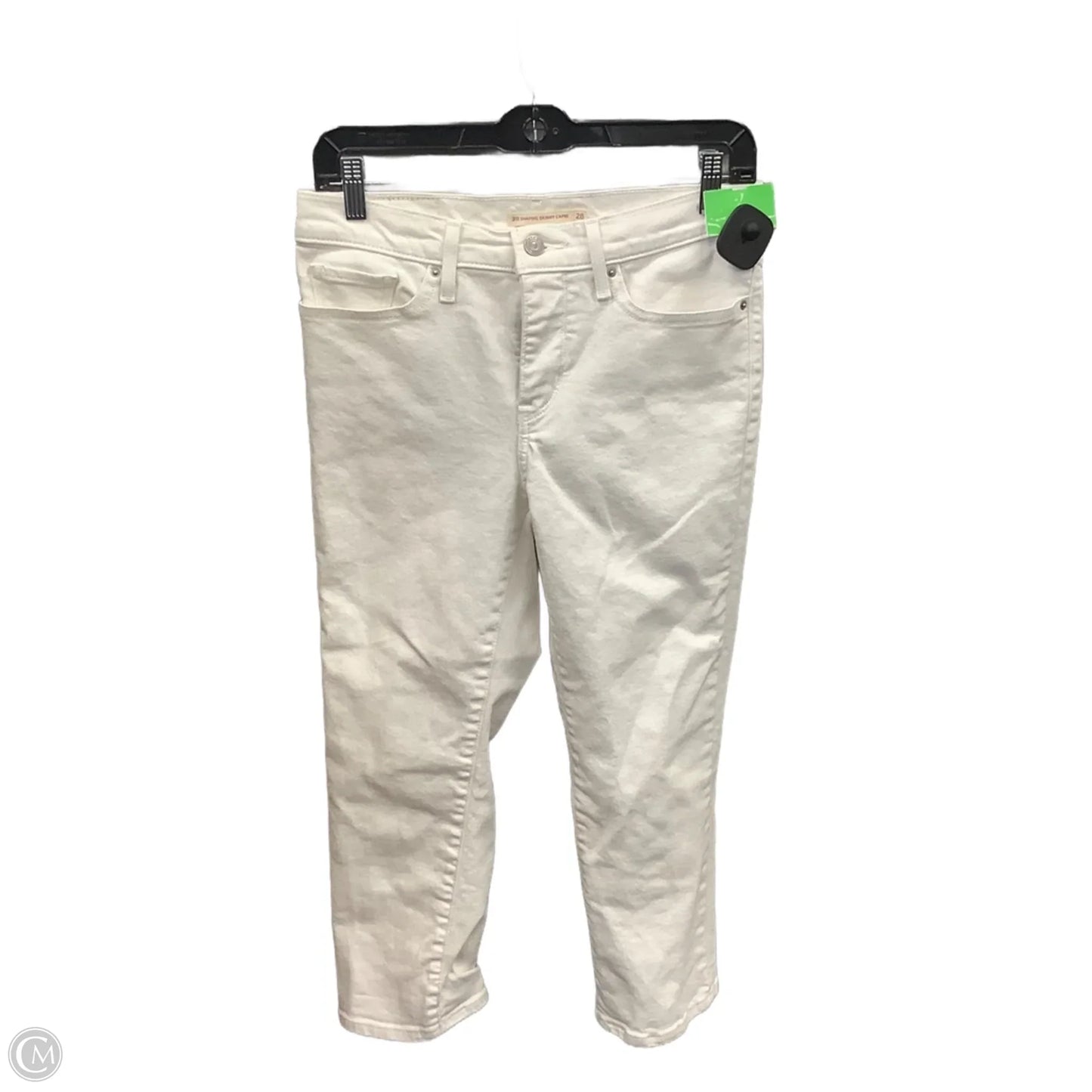 Capris By Levis In White Denim, Size: 6