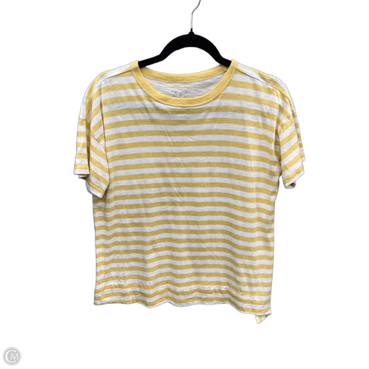 Top Short Sleeve By Maurices In Yellow, Size: M