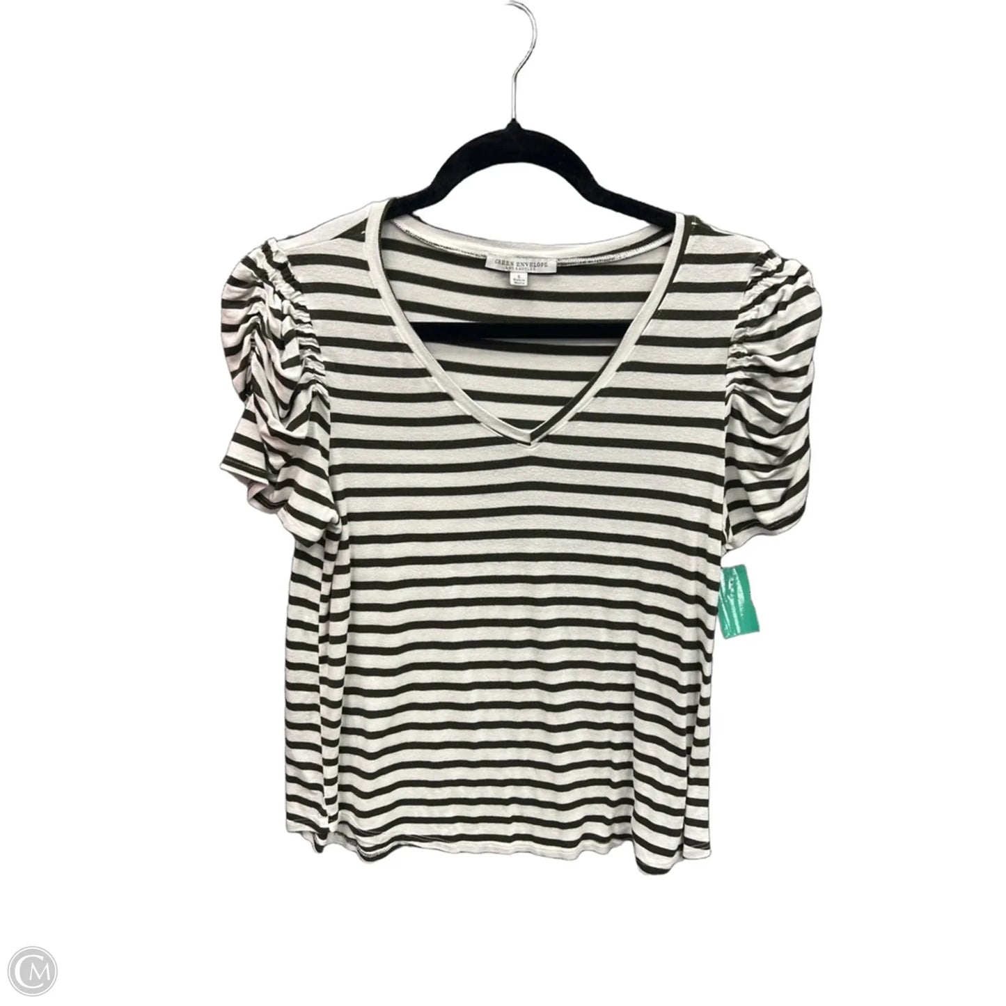 Top Short Sleeve By Green Envelope In Green, Size: L