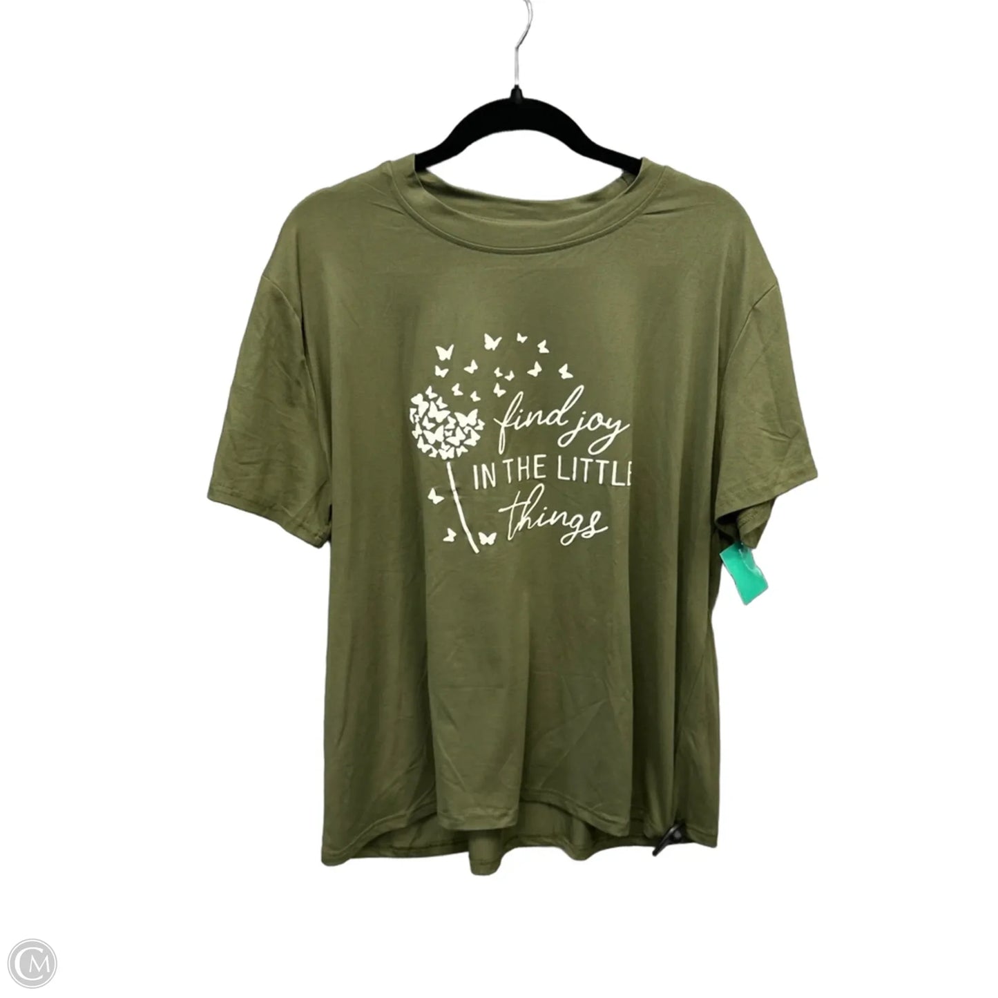 Top Short Sleeve By Clothes Mentor In Green, Size: 2x