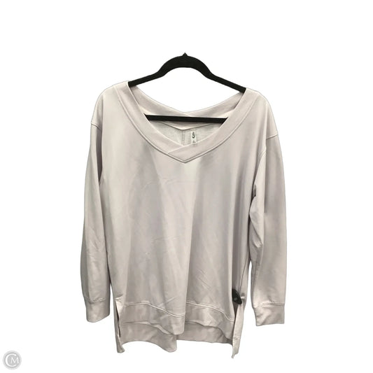 Athletic Top Long Sleeve Crewneck By Mta Pro In Purple, Size: L