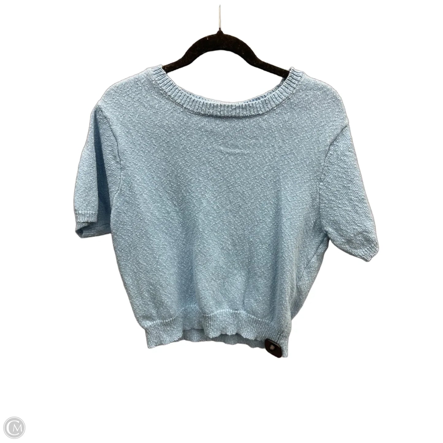 Sweater Short Sleeve By By Together In Blue, Size: L