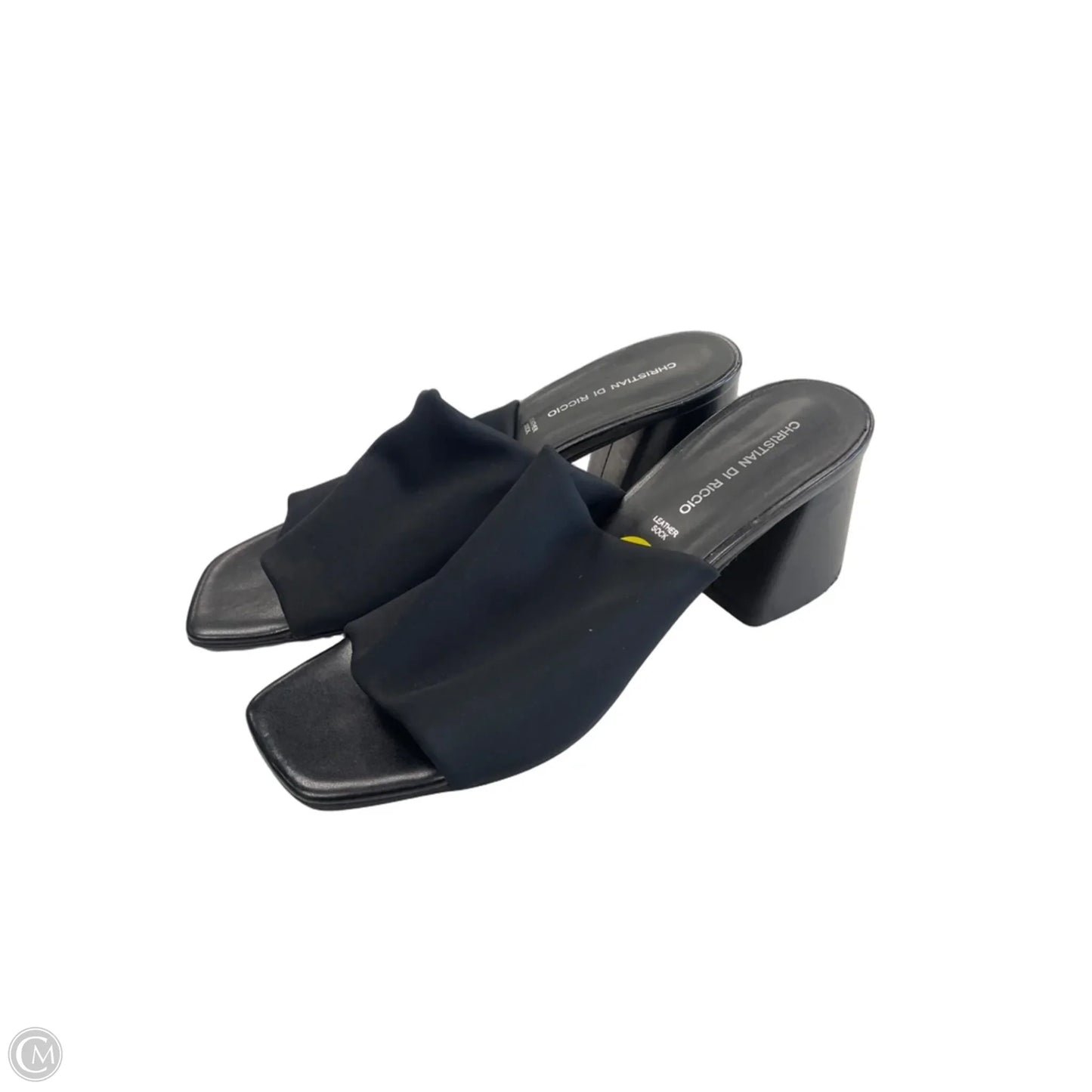 Sandals Heels Block By Clothes Mentor In Black, Size: 9