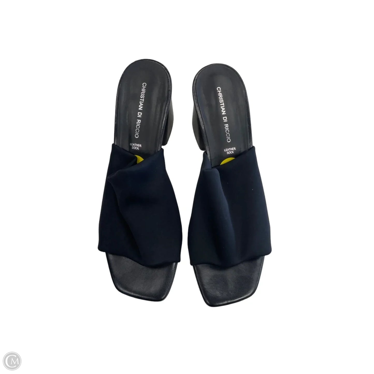 Sandals Heels Block By Clothes Mentor In Black, Size: 9