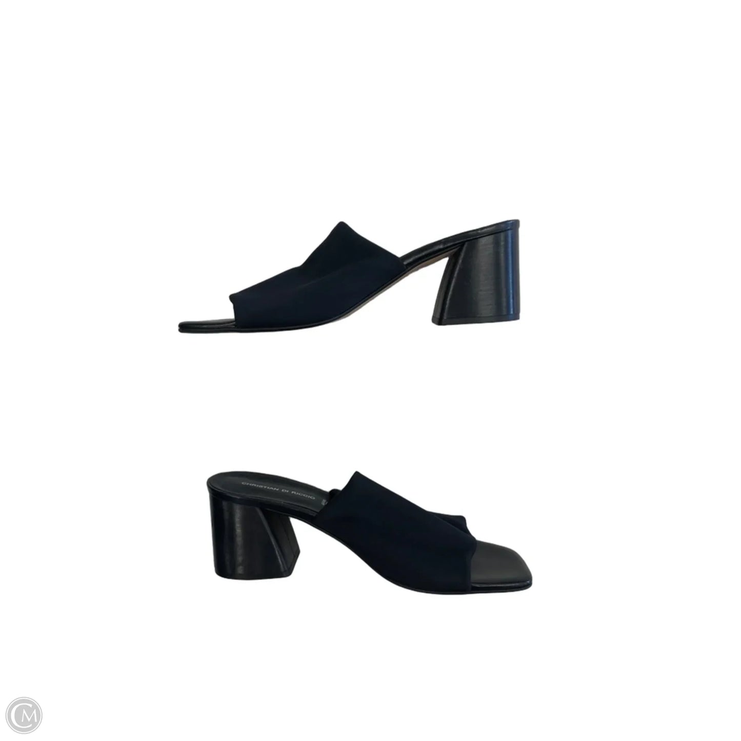Sandals Heels Block By Clothes Mentor In Black, Size: 9