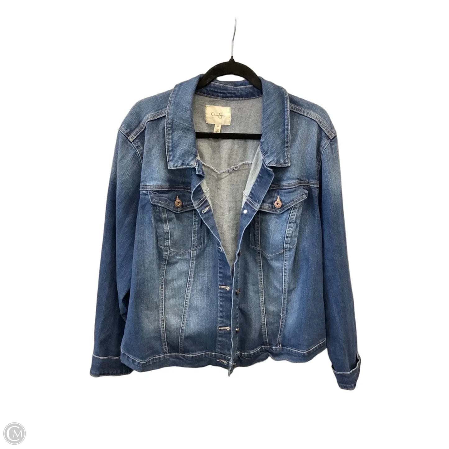 Jacket Denim By Jessica Simpson In Blue Denim, Size: 3x