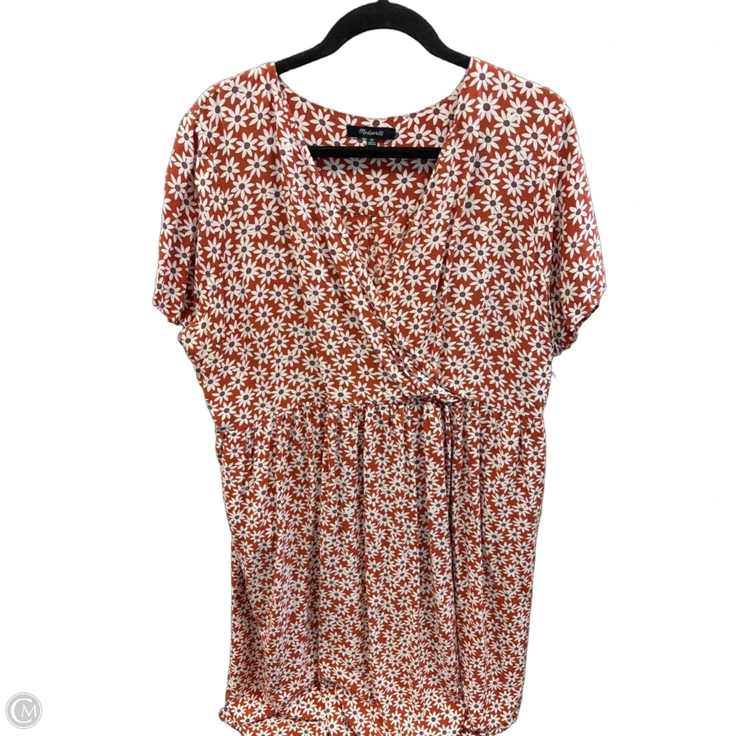 Dress Casual Midi By Madewell In Brown, Size: 2x