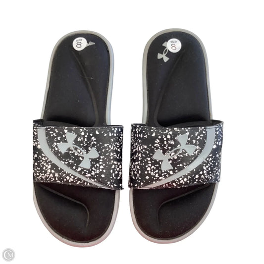 Sandals Sport By Under Armour In Black, Size: 8