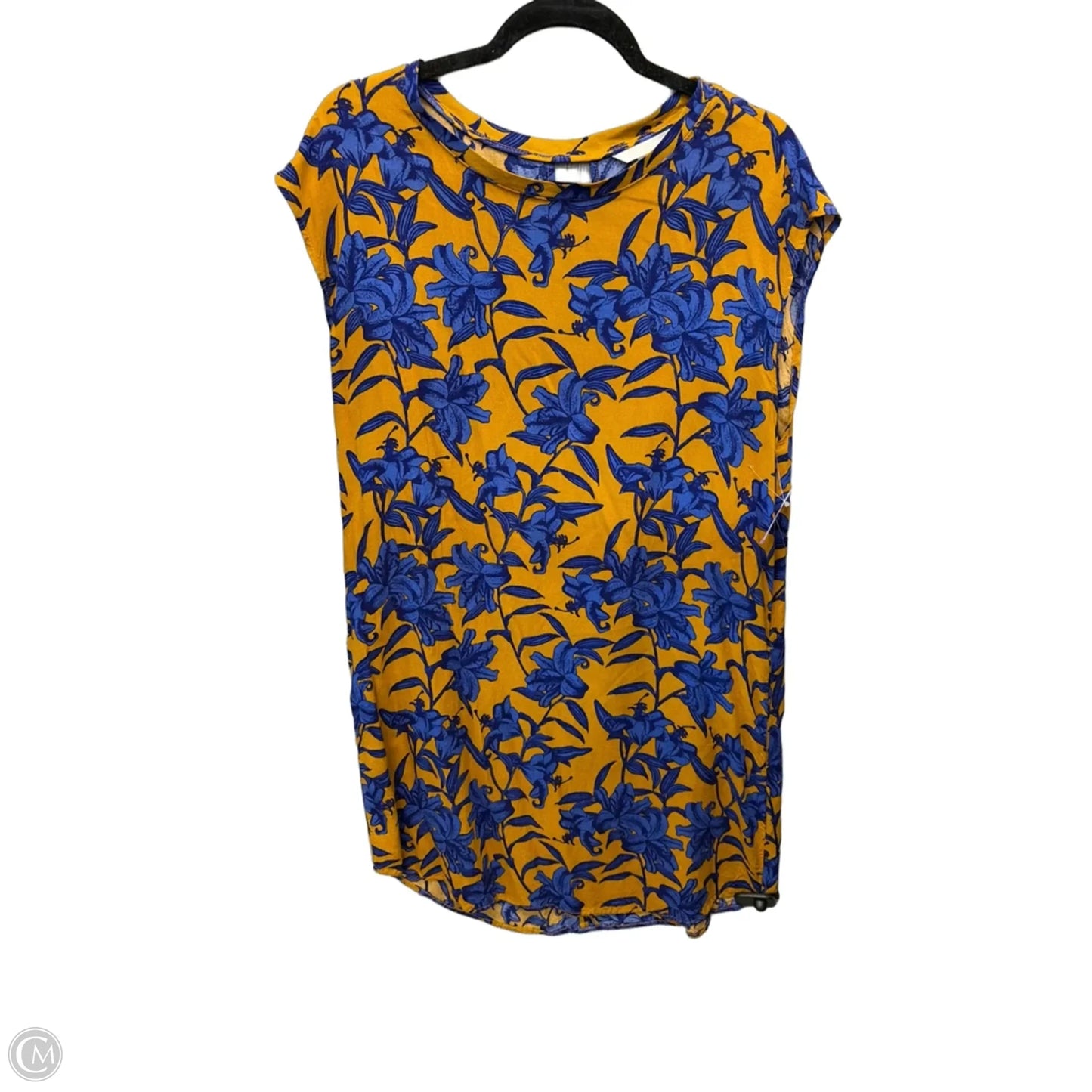 Dress Casual Short By H&m In Purple & Yellow, Size: L