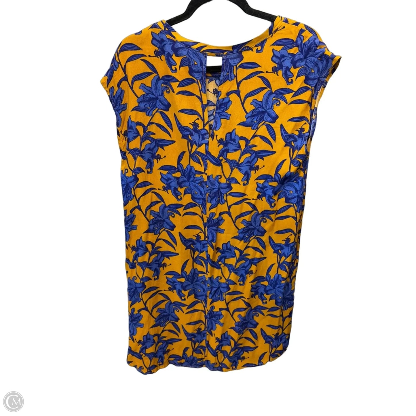 Dress Casual Short By H&m In Purple & Yellow, Size: L