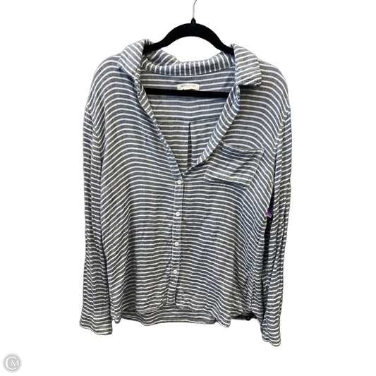 Top Long Sleeve By Beachlunchlounge In Blue, Size: M