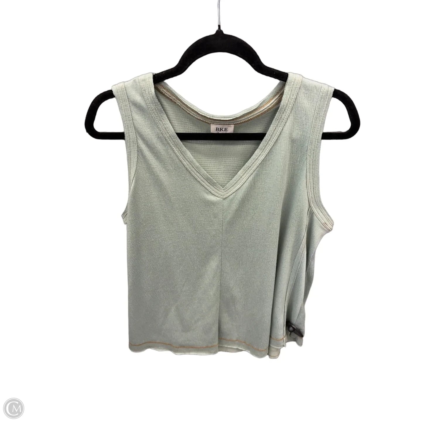 Top Sleeveless By Bke In Green, Size: L