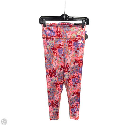 Athletic Leggings By Adidas In Multi-colored, Size: S
