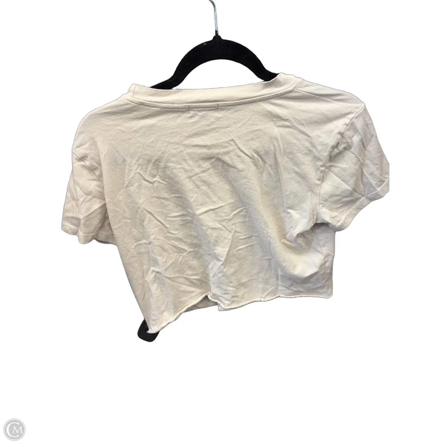 Top Short Sleeve By Originality In Beige, Size: M
