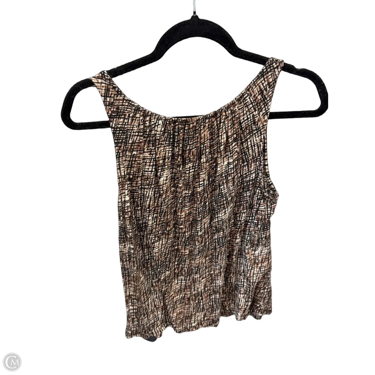 Top Sleeveless By Talbots In Black & Brown, Size: M