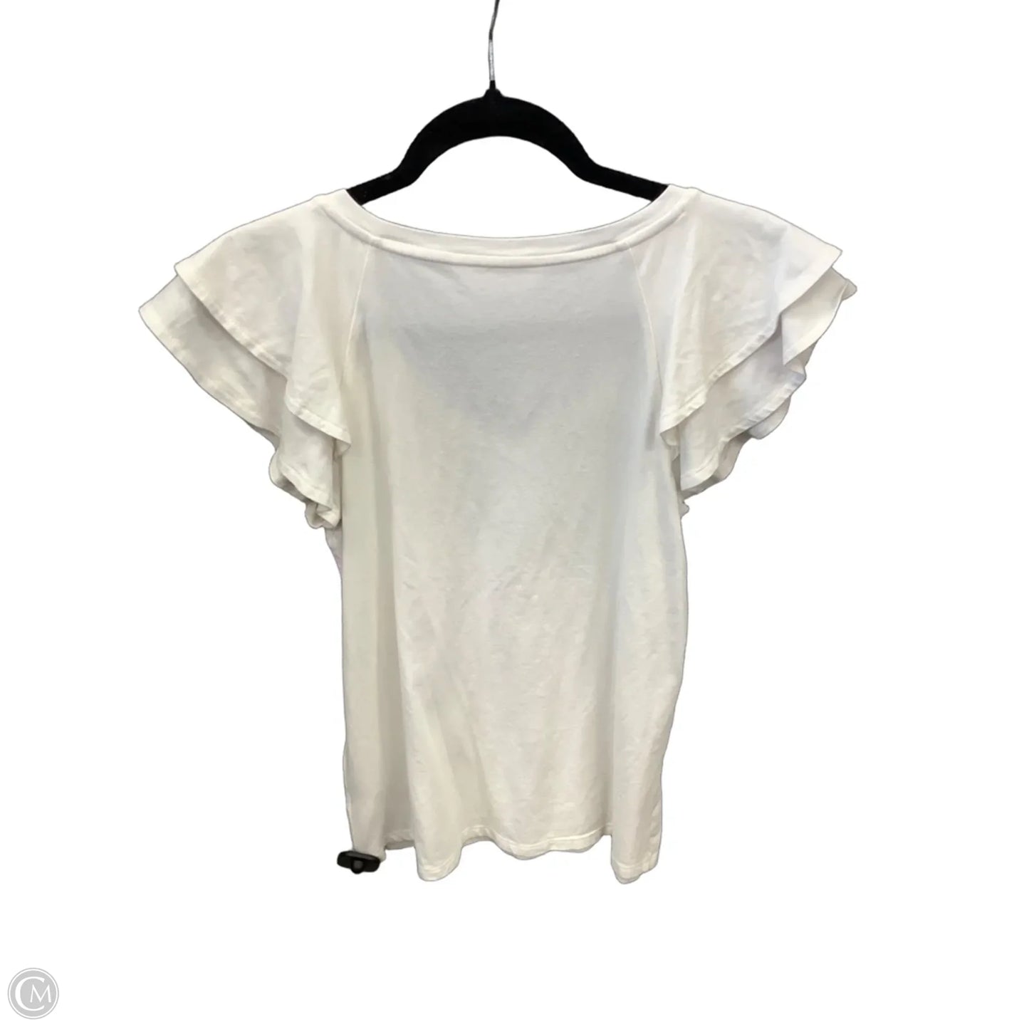 Top Short Sleeve By Lc Lauren Conrad In White, Size: S