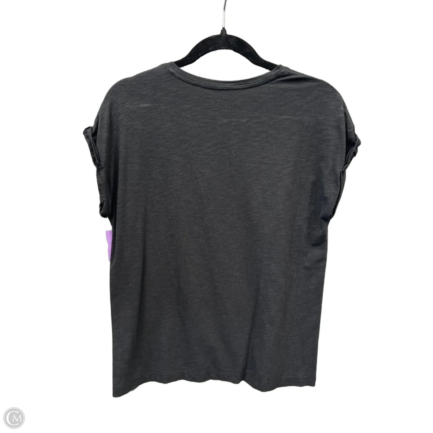 Top Short Sleeve Basic By Max Studio In Black, Size: M