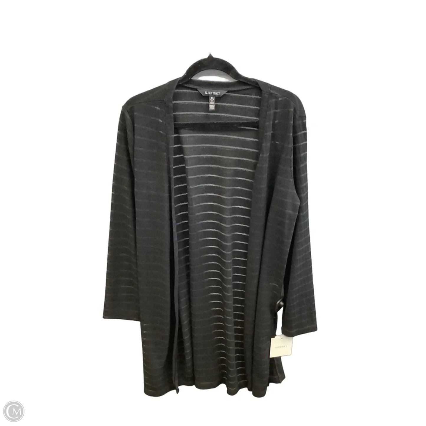 Cardigan By Ellen Tracy In Black, Size: L